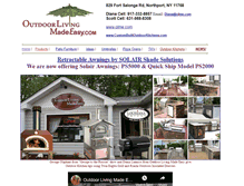 Tablet Screenshot of outdoorlivingmadeeasy.com